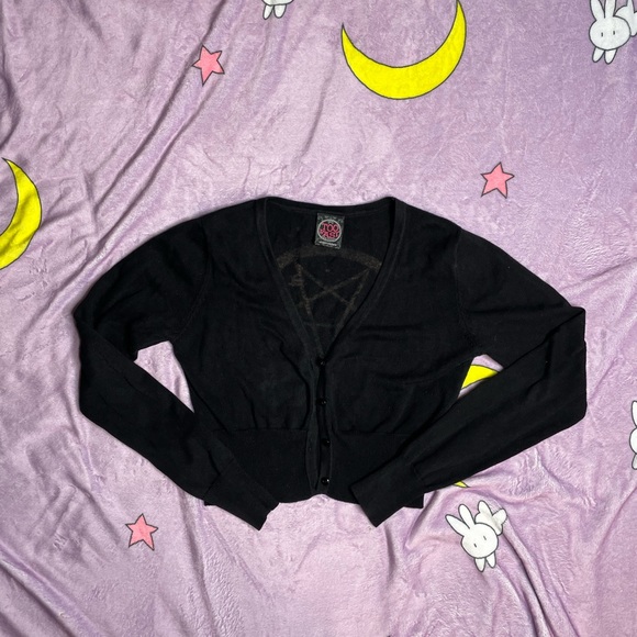 Authentic vintage Too Fast Pentagram Cropped Cardigan, circa 2014 - Picture 8 of 10
